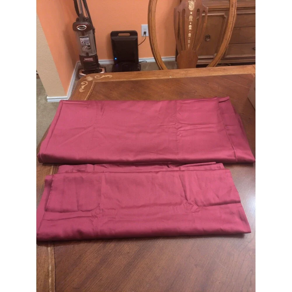 Distant Land flat sheet  Queen individual  Maroon & 2 Pillow Cases 100, %Cotton